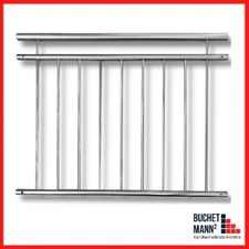 Französischer Balkon Edelstahl Geländer Fenstergitter kompl. verschweißt MASSIV!
