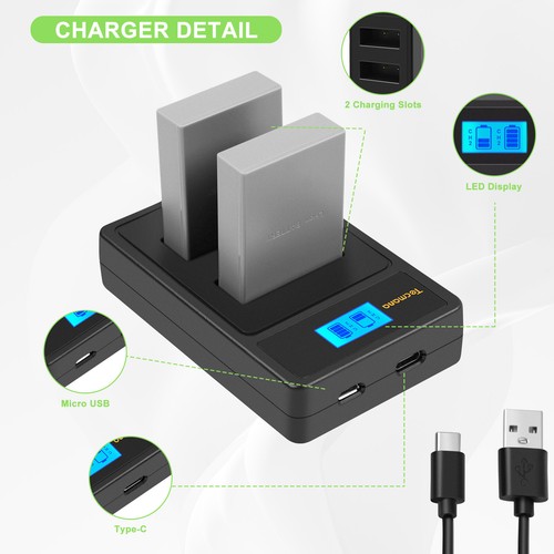 2pcs akku dual ladegerät für - akku+dual,
