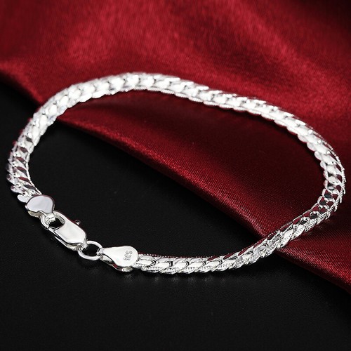 Silberkette goldkette 6mm - silberkette,