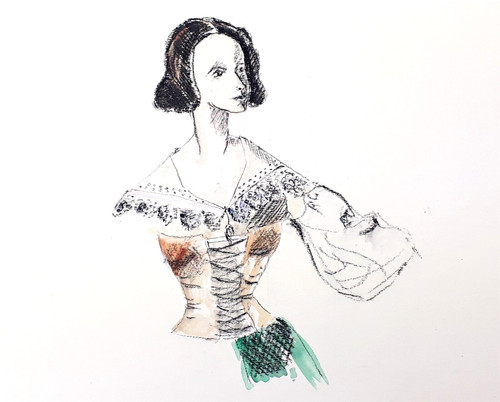 Gouache aquarell studie - gouache,,