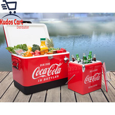 Coca-Cola Edelstahl Eistruhe