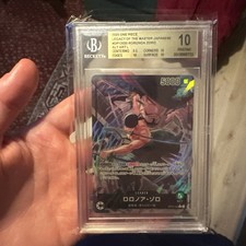 Roronoa Zoro (020) (Alternate Art) Op12-020 Legacy of the Master BGS 10