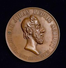 Freimaurer Orden / Medaille auf Valdemar Johann Ludvig Schiott, Jule- Uddelingen