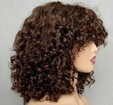 perücke damen echthaar braun 