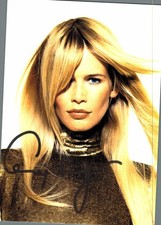 Claudia Schiffer   **   Original Unterschrift auf Karte **   N 283 f