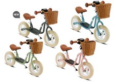 Puky Laufrad LR M Classic retro grün rosa blau incl.  Ständer + Korb Lauflernrad