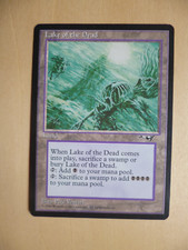 Lake of the Dead  Alliances  Magic  MTG  englisch  (See der Toten) NM 7,5