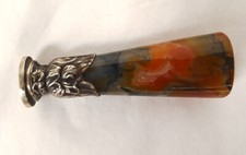 Siegel Moosachat Massiv Silber