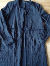 dreamStar Longjacke Kurzmantel Gr. 38 Schwarz-Aubergine Haken/Öse/Verschluss TOP