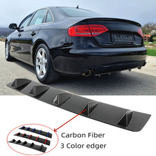Carbon Optik Heckdiffusor Hecklippe für Audi A4 8K B8 Limousine Avant S-Line