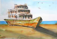 original aquarell "alter