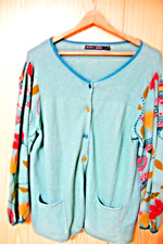 Wunderschön! Jacke / Jäckchen Gudrun Sjöden L Leinen/Baumwolle wNeu türkis mint