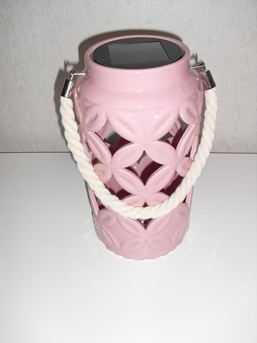 Solithia led solarleuchte rosa - solarleuchte,