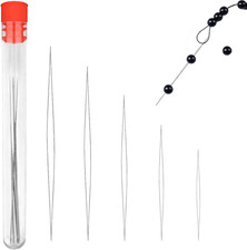 Redamancy 5 Stück Perlennadel, Nadel Zum Perlen Auffädeln, Perlen Nadeln Große A