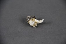 Charivari Anhänger Gebiss Fuchs Zähne Tracht Trachtenschmuck Jagd Silber