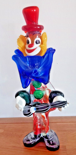 Murano glas clown - glas, zirkus