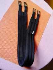 Sattelgurt SOFT Gr. 120 cm schwarz Langgurt mit Rollschnallen