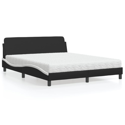 Bett mit matratze schwarz und - matratze,
