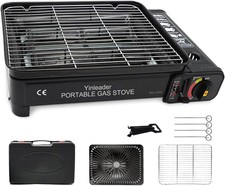 Tragbarer Edelstahl Gasgrill