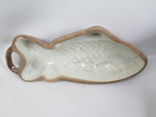 Antike steingut fisch auflauf - antike,