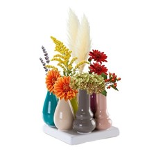 Vasenset 7 bunt Keramik