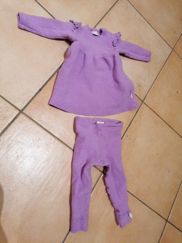 Puppenkleid leggings flieder - puppenkleid,