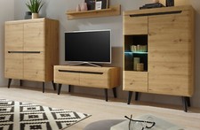 Wohnwand in Artisan Eiche und