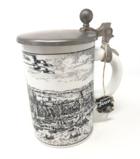 Porzellan Bierkrug mit