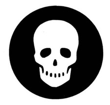 75mm Skull Stickers for Harley