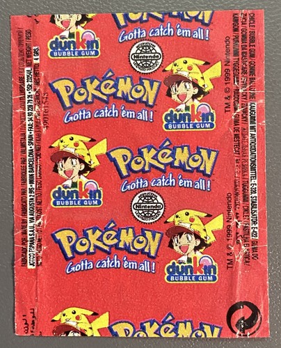 Pokemon kaugummiverpackung - ,