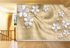 3D Glänzend Blumen Q5892