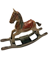 Schaukelpferd holz antik - schaukelpferd,