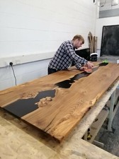 Epoxidharz & lebender Holzrand