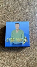 Sammlermünze 50 Jahre Star Trek Capitaine Kirk  10$  1/2 Oz