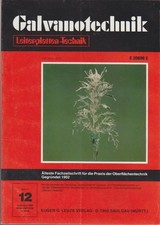 GALVANOTECHNIK. Band 77 -
