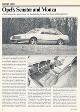 1979 opel senator - and, monza