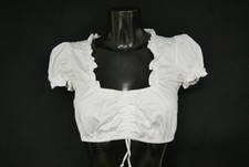 Gr.34 Dirndlbluse weiß Bluse