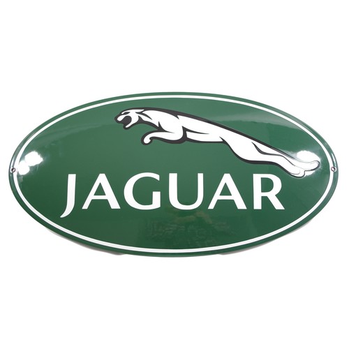 Schild logo jaguar - jaguar, emaille