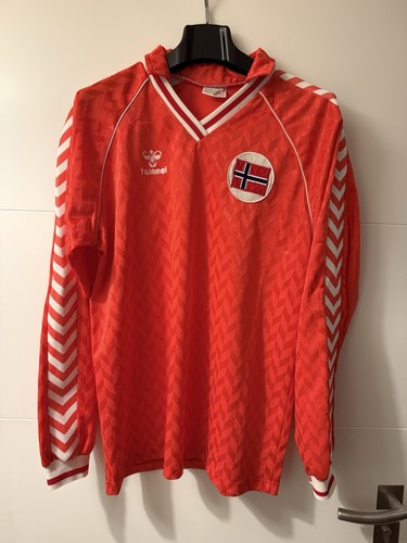 Trikot norwegen 1987 matchworn - trikot,