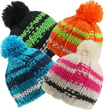 Grobgestrickte mütze mit - grobgestrickte,