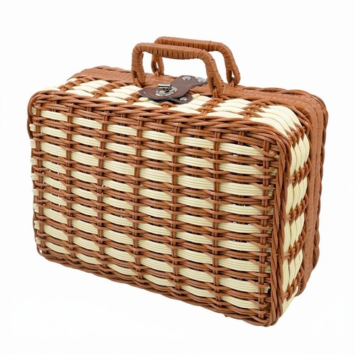 Kofferbox rattan optik korbbox - kofferbox, rattan-optik