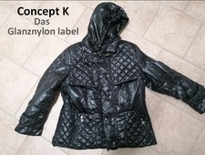 Concept K Steppjacke Winterjacke Anorak Glanznylon Shiny Skijacke Gr. 48
