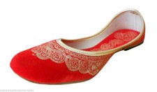 Damenschuhe Leder handgefertigte indische Oxford-Schuhe Jutties Mojaries flac...