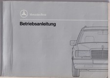 MERCEDES S124 Bedienungsanleitung 1990 Betriebsanleitung E-Klasse S 124 KOMBI BA