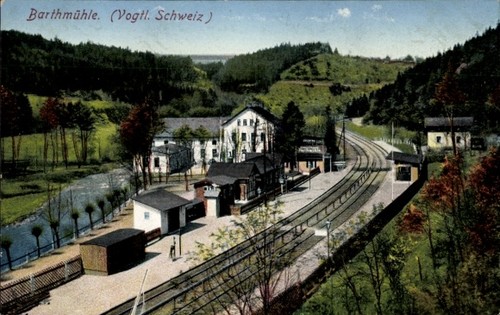 Barthmühle pöhl vogtland - ak,