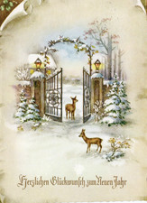 AK, NEUJAHR, REHE, TOR, HAUS