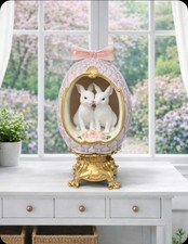 Deko Ei Schleife Rosa Lila