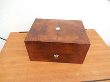 Biedermeier Schatulle Schmuckschatulle große Holzschatulle um 1800 (B)