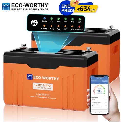 Eco worthy 12v - 314ah, 2