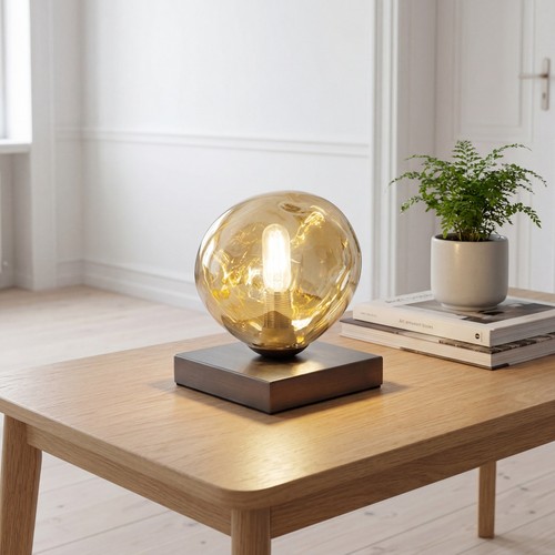 Tischlampe schlafzimmer glas - tischlampe,